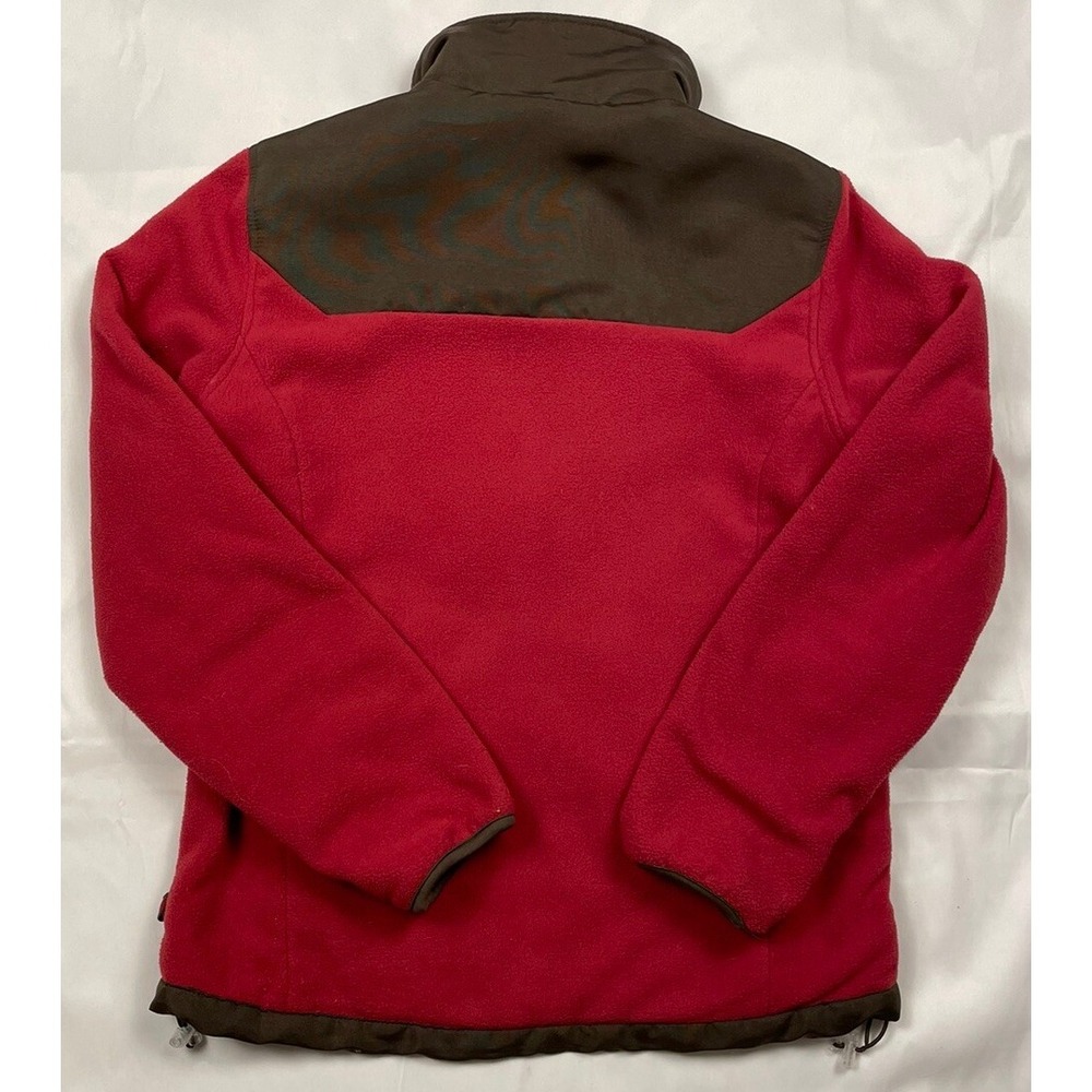 Free Country Ladies Fleece Jacket Full Zip Brown Raspberry Sz Small  Zip Pockets - Picture 5 of 6